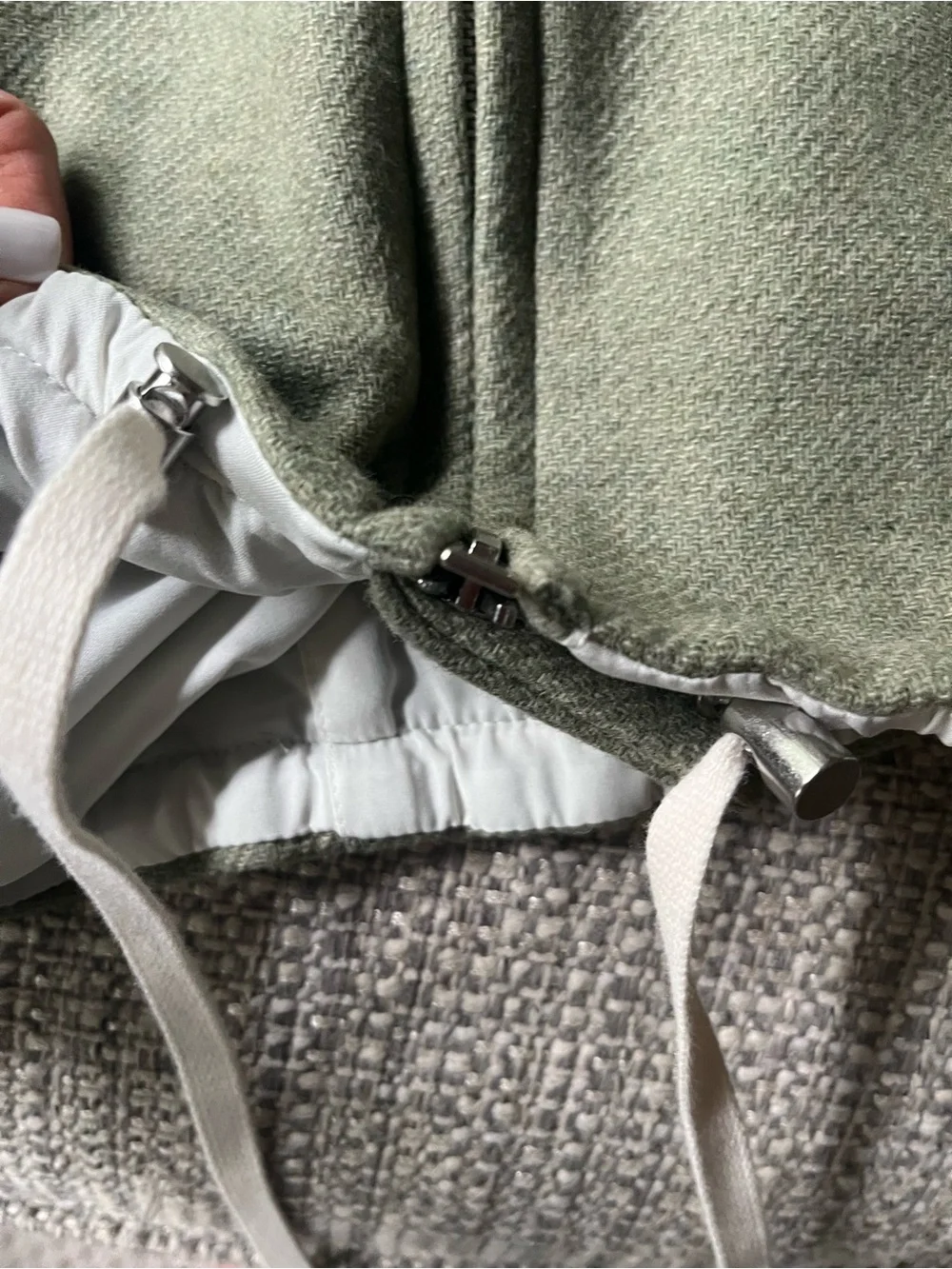 Renggli Green Anorak Hoodie with Drawstring - Picture 4 of 5